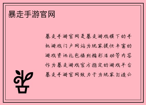 暴走手游官网